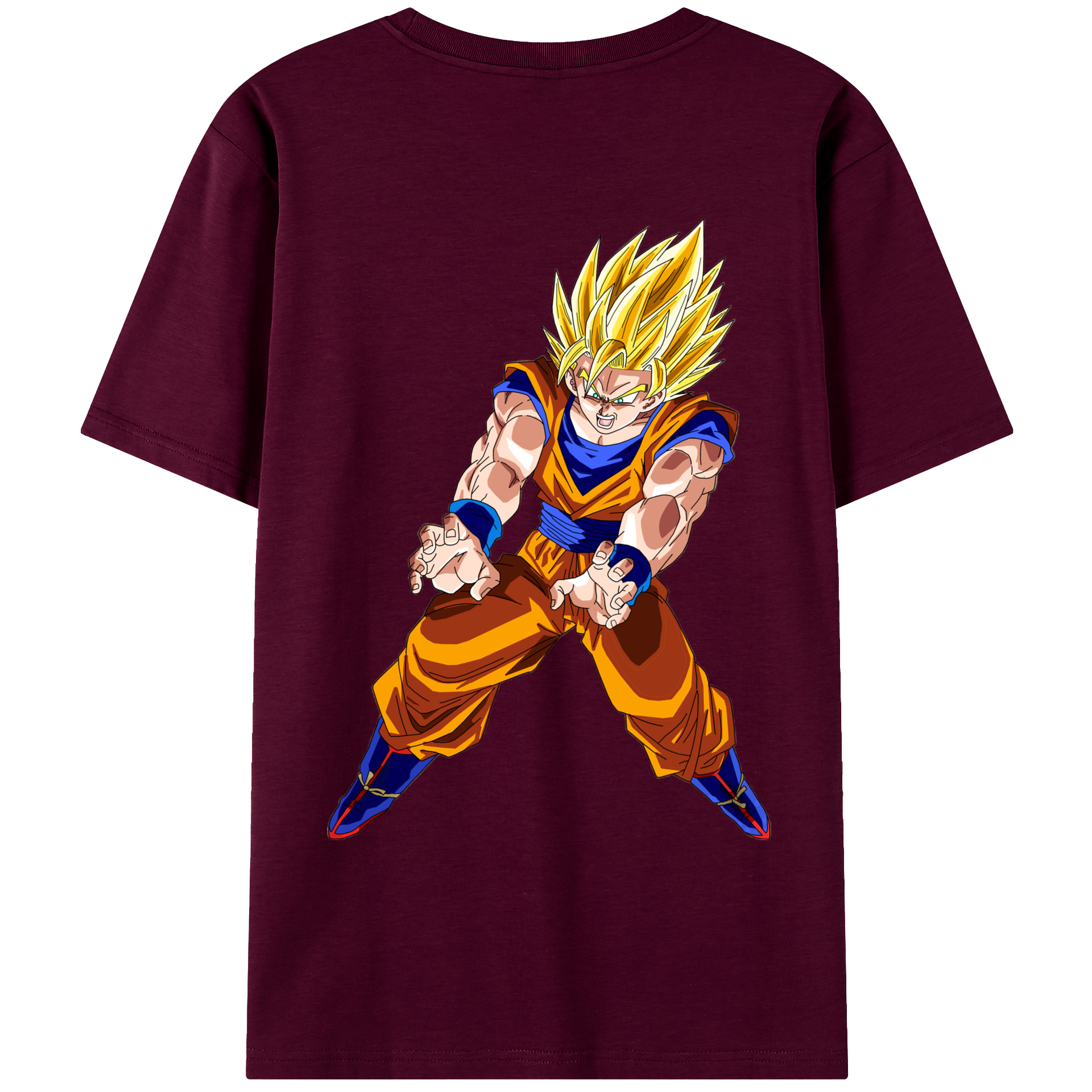 （画像用） ドラゴンボール 孫悟空（そん ごくう）Son Goku カカロット DRAGON BALL Kakarotto レディース半袖Tシャツ(バックプリント)